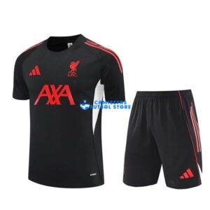 Maglia da Allenamento Liverpool Calcio 2025/2026 Nero Bambino Kit