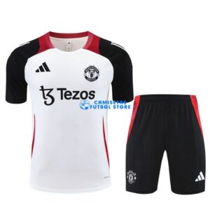 Maglia Manchester United Calcio 2024/2025 Bianco/Nero/Rosso
