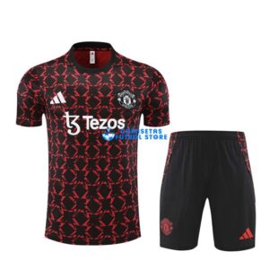 Maglia Manchester United Calcio 2024/2025 Nero/Rosso