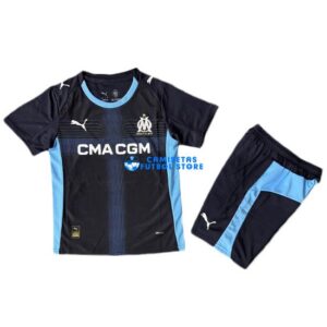 Maglia Marsella 2ª Calcio 2025/2026 Bambino Kit