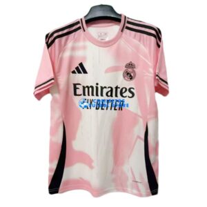 Maglia Real Madrid Calcio 2025/2026 Rosa/Bianco