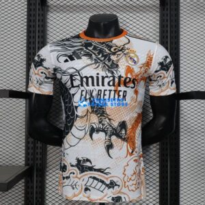 Maglia Real Madrid Calcio 2025/2026 (EDIZIONE GIOCATORE) Dragón Bianco