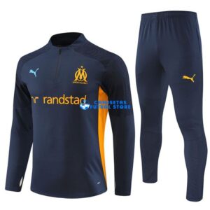 Felpa Da Allenamento Marsiglia 2024/2025 Kit Blu marino