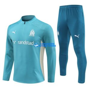 Felpa Da Allenamento Marsiglia 2024/2025 Kit Blu Cielo Randstad