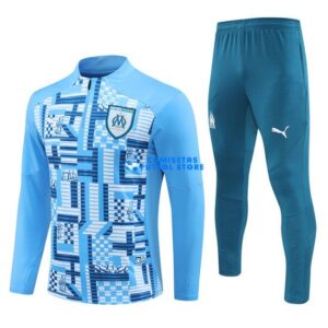 Felpa Da Allenamento Marsiglia 2024/2025 Kit Blu Cielo