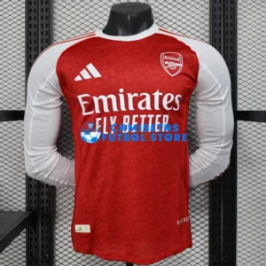 Maglia Arsenal 1ª Calcio 2025/2026 ML Rosso (EDIZIONE GIOCATORE)