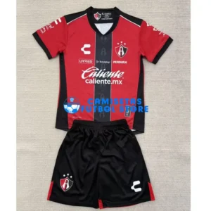 Maglia Atlas FC 1ª Calcio 2025/2026 Rosso/Nero Bambino Kit