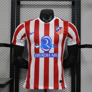 Maglia Atlético de Madrid 1ª Calcio 2025/2026 Rosso/Bianco (EDIZIONE GIOCATORE)