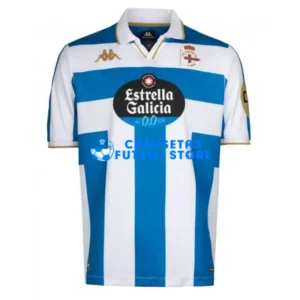 Maglia Deportivo de La Coruña 2025/2026 1ª Calcio Bianco/Blu con Parche La Liga