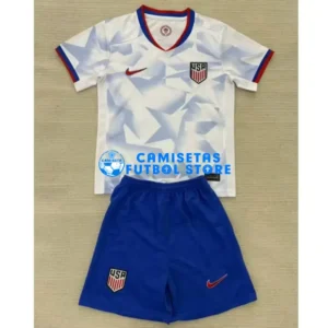Maglia U.S.A. 1ª Calcio 2025 Bianco Bambino Kit