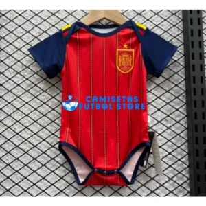 Maglia Spagna 1ª Calcio 2025/2026 Rosso/Blu Baby