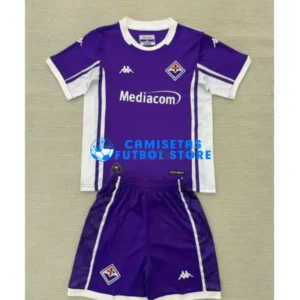 Maglia Fiorentina 1ª Calcio 2025/2026 Morado Bambino Kit