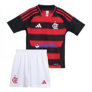 Maglia Flamengo 1ª Calcio 2025/2026 Bambino Kit Rosso/Nero