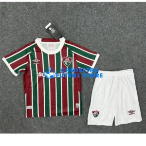 Maglia Fluminense 1ª Calcio 2025/2026 Rosso/Verde Bambino Kit