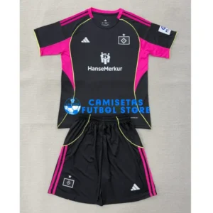 Maglia Hamburger SV 3ª Calcio 2025/2026 Nero Bambino Kit