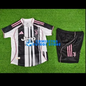 Maglia Juventus 1ª Calcio 2025/2026 Bambino Kit (EDIZIONE GIOCATORE)