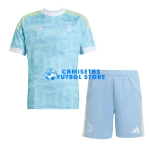 Maglia Juventus 2ª Calcio 2025/2026 Turchese Bambino Kit