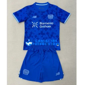 Maglia Leverkusen 3ª Calcio 2025/2026 Blu Bambino Kit