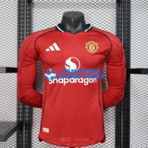 Maglia Manchester United 1ª Calcio 2025/2026 ML Rosso (EDIZIONE GIOCATORE)