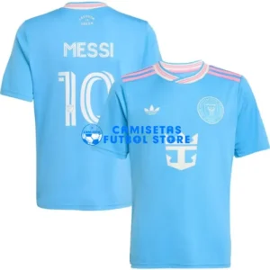 Maglia MESSI 10 Inter Miami 3ª Calcio 2025/2026 Blu Chiaro