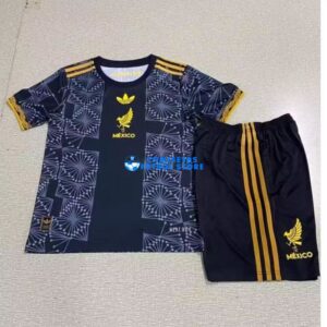 Maglia Messico 3ª Calcio 2025 Bambino Kit Nero