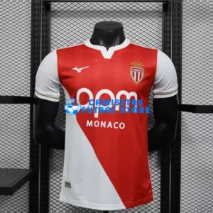Maglia Monaco 1ª Calcio 2025/2026 Rosso/Bianco (EDIZIONE GIOCATORE)