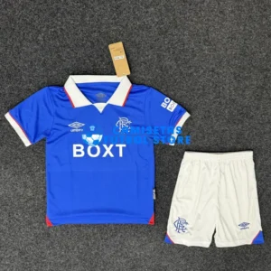 Maglia Rangers FC 1ª Calcio 2025/2026 Blu Bambino Kit