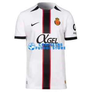 Maglia RCD Mallorca 2ª Calcio 2025/2026 Bianco con Parche La Liga