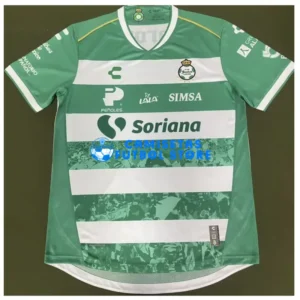 Maglia Santos Laguna 1ª Calcio 2025/2026 Verde/Bianco (EDIZIONE GIOCATORE)