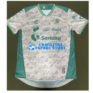 Maglia Santos Laguna 2ª Calcio 2025/2026 Bianco/Verde (EDIZIONE GIOCATORE)