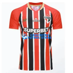 Maglia São Paulo 2025/2026 2ª Calcio Nero/Rosso