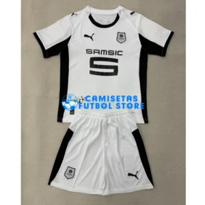 Maglia Stade Rennais 2ª Calcio 2025/2026 Bianco Bambino Kit