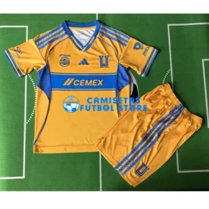 Maglia Tigres UANL 1ª Calcio 2025/2026 Giallo Bambino Kit