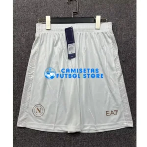Pantaloncini Napoli 2ª Calcio 2025/2026 Bianco/Dorado