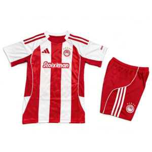 Maglia Olympiacos 1ªCalcio 2025/2026 Bambino Kit