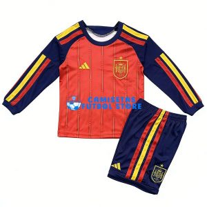 Maglia Spagna 1ªCalcio 2026/2027 Manica Bambino Kit