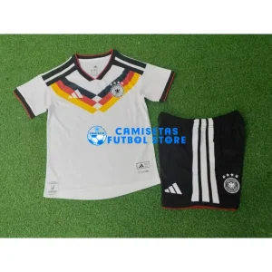 Maglia Germania 1ªCalcio Mundial 2026 Bianco Bambino Kit(EDIZIONE GIOCATORE)