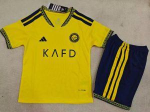 Maglia Al-Nassr FC Primera Calcio 2026/2027 Bambino Kit